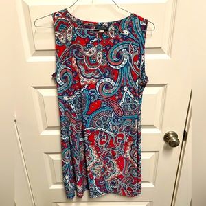 Tommy Hilfiger jersey knit paisley dress
